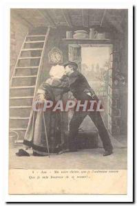  Vintage Postcard Him My dear darling that I still kiss you That I am happy to s