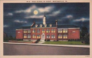 Virginia Martinsville High School By Night