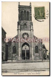 Postcard Roanne Old Church of Saint Etienne