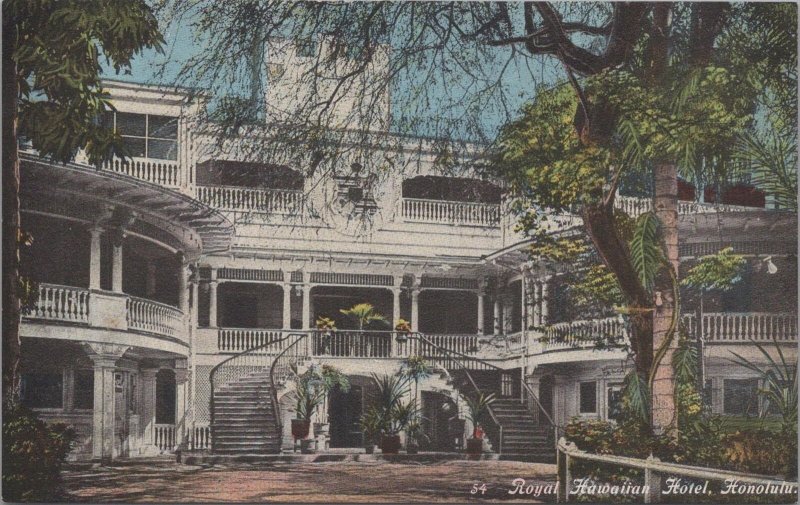 Postcard Royal Hawaiian Hotel Honolulu Hawaii