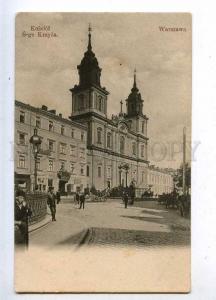 206512 POLAND WARSZAWA Church of St Cross Vintage postcard