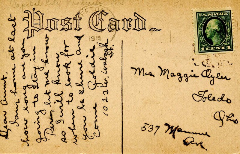 OH - Columbus. March 26, 1913 Flood & Fire. Capital City Products Factory