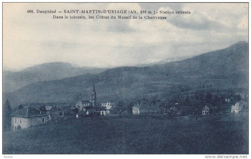 Station Estivale, Dans Le Lointain, Les Cretes Du Massif De La Chartreuse, Sa...