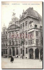 Old Postcard Brussels Grand Place Houses Of Corporations