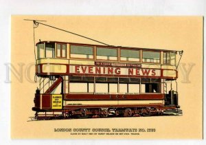 416179 London County Council tramways TRAM Old postcard