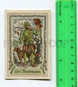 428253 hunting with a dog a falcon Vintage ADVERTISING Tengelmann coffee card