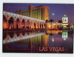 Postcard Aladdin Hotel & Casino Las Vegas Nevada USA