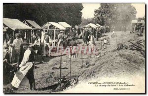 Old Postcard Conde Sur Noireau The Fairground The steakhouse TOP