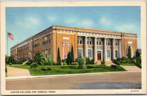 postcard San Angelo, Texas - Junior College