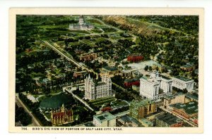 UT - Salt Lake City. Bird's Eye View of Portion of the City