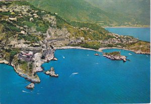 Italy Taormina Aerial View