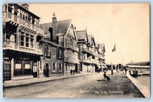 Devon England Postcard Scene in The Quay Dartmouth c1910 Unposted Antique