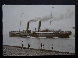 Isle of Man Steam Packet Ship P.S. MONA'S ISLE III c1980 RP Postcard
