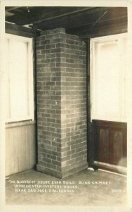 California San Jose Blind Chimney House 1930s RPPC Photo Postcard 22-5511