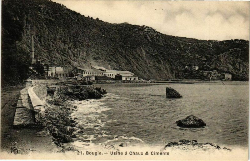 CPA AK Algérie-Bougie-Usine á Chaux & Ciments (237327)