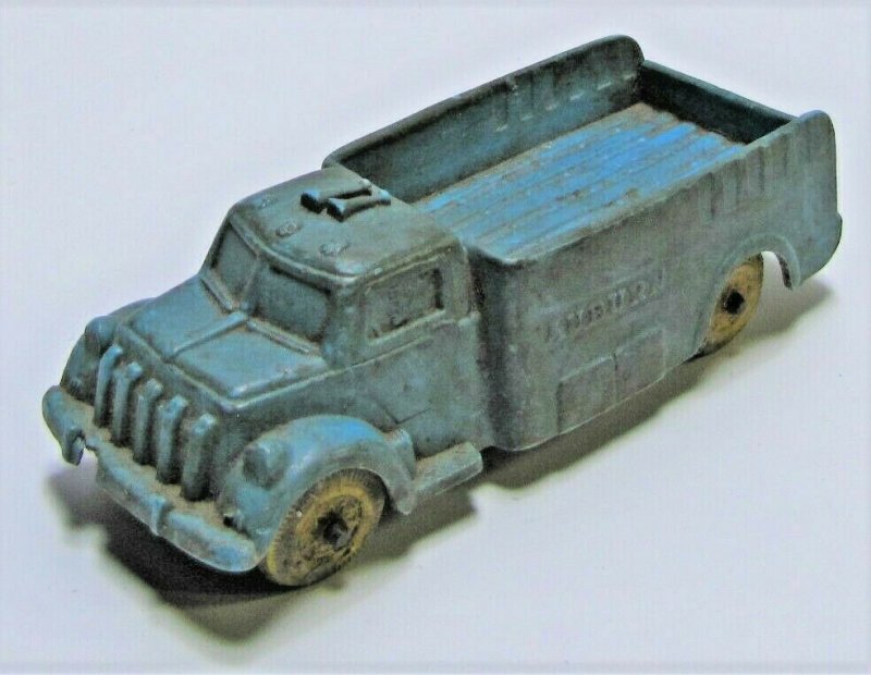 Vintage Auburn Rubber Co. Blue Cargo Toy Truck No. 508