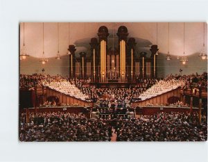 Postcard Interior Of Mormon Tabernacle, Temple Square, Salt Lake City, Utah