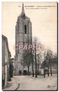 Old Postcard Beaugency steeple Saint Firmin