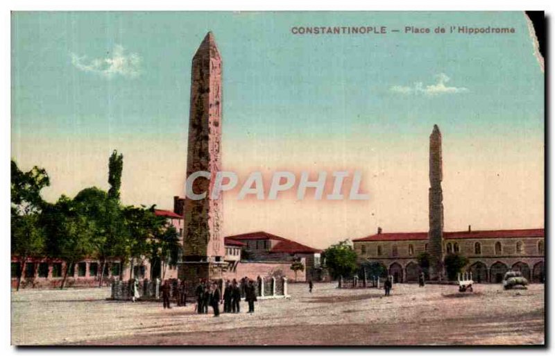 Postcard Old Constantinople the Hippodrome Square