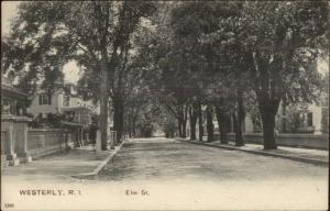 Westerly Elm St. c1905 Postcard rpx