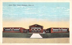 CHICKASHA, OK Oklahoma   JUNIOR HIGH SCHOOL  Grady County   c1920's Postcard