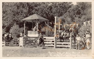 J79/ Amarillo Texas RPPC Postcard c1940-50s Rodeo Day Boys Ranch  423