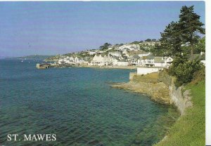 Cornwall Postcard - The Harbour - St Mawes - Showing Houses - Ref AB2857