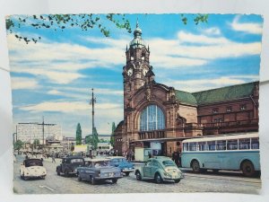 Wiesbaden Hauptbahnhof Railway Station Germany Vintage Postcard 1960s