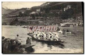 Old Postcard A pass jousting at Pertuiset