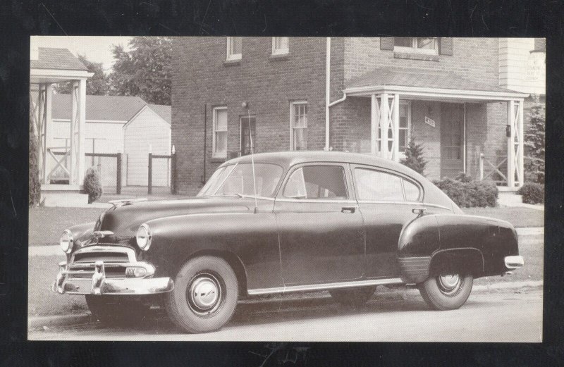 1951 CHEVROLET FLEETLINE SPECIAL VINTAGE CAR DEALER ADVERTISING POSTCARD CHEVY