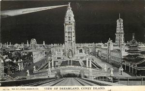 Vintage Postcard overview of Dreamland Coney Island New York 179