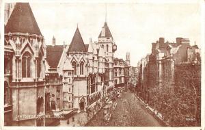 uk116 law courts fleet street london real photo   uk