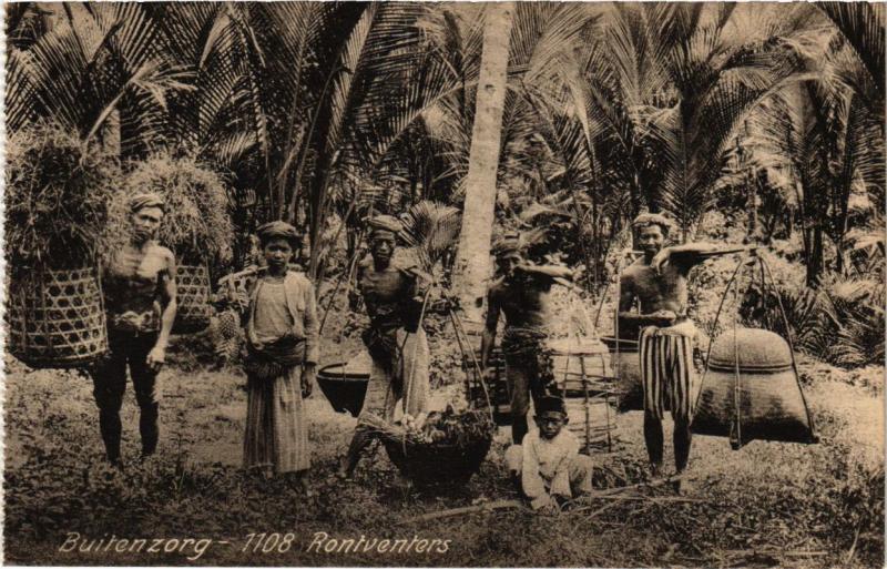 CPA AK INDONESIA DUTCH INDIES Buitenzorg - 1108 Rontventers Java (a1548)