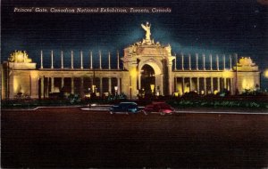 Canada Ontario Toronto Canadian National Exhibition Princes' Gate At Night