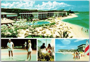 Holiday Inn Montego Bay Jamaica Mountains Sea Restaurants Beach Tennis Postcard