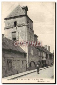 Old Postcard Lisieux La Tour du 15eme Rue Paul Banaston