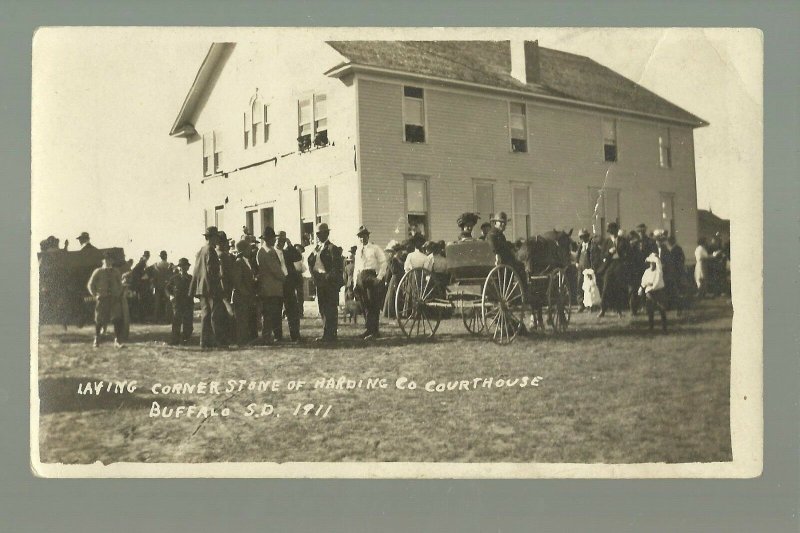 Buffalo SOUTH DAKOTA RP 1911 CELEBRATION Laying Cornerstone COURT HOUSE NW SD