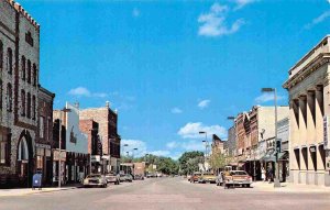 Street Scene Pipestone Minnesota postcard