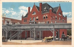 Parkersburg West Virginia Baltimore and Ohio River Train Station PC AA50392