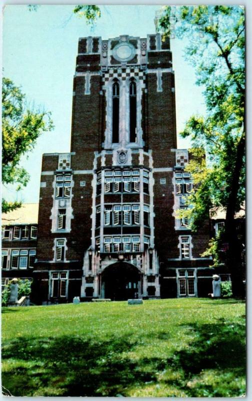 2 Postcards KNOXVILLE, TN  University of Tennessee  AYRES HALL Bell Tower 1960s