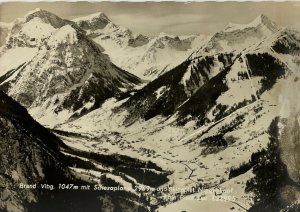 Brand Vorarlberg 1047 &  Niggenkopf Ski Area RPPC Postcard