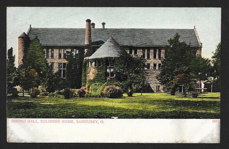 Soldiers Home Outside View Sandusky OH Unused c1905