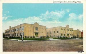 1930s Junior High School Ponca City Oklahoma Teich postcard 3508