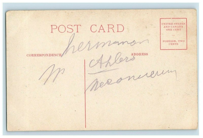 C.1910 J.I. Case Tractor Engine Hill Climber Demonstration Vintage Postcard P109