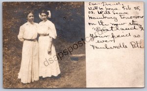 K50/ Cleveland Ohio RPPC Postcard c1910 Riverside Cemetery Women 525