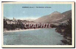 Postcard Old Embrun Vue Generale Durance