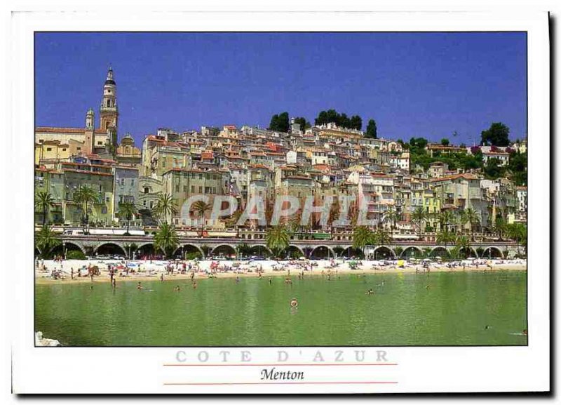 Modern Postcard The French Riviera Menton