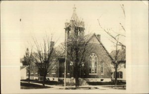 Church - Dimock PA Cancel 1938 Real Photo Postcard