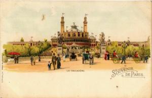 CPA AK PARIS EXPO 1900 Le Trocadero LITHO (576242)