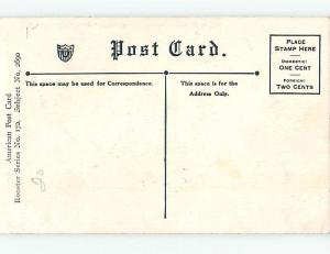 Bent Pre-Linen comic signed WALL - ROOSTER TALKING TO HEN CHICKEN HL2483